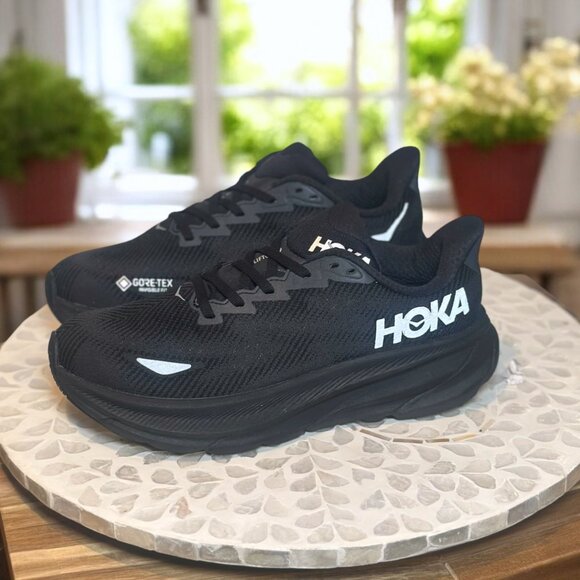 HOKA Clifton 9 GTX Supportive GORE-TEX Waterproof Running Shoes Women’s 7.5 NEW - Picture 5 of 13